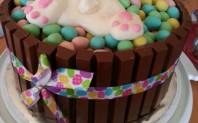 Gluten-Free Easter Basket Cake with Cadbury Mini Eggs