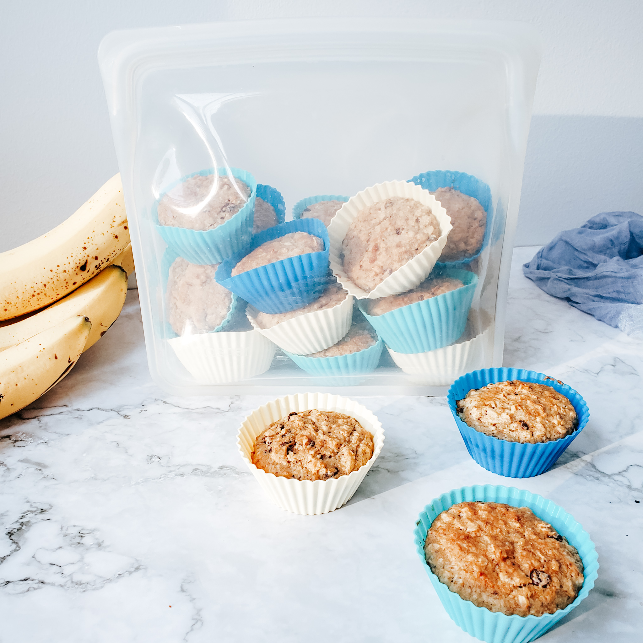 How I store my muffins in the freezer