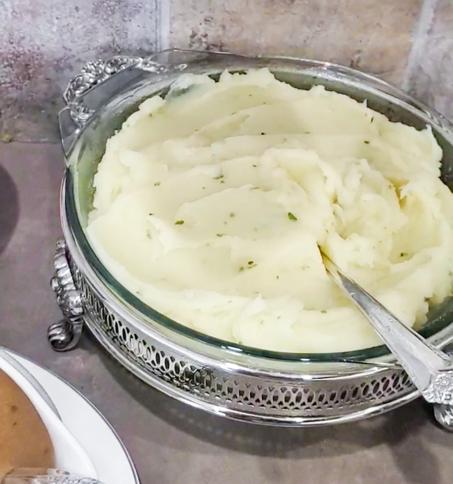 Plant based butter slices cutting with pastry knife
